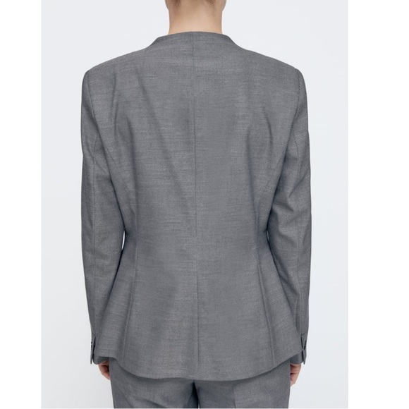 NEW! Zara Heathered Tailored Blazer and Cigarette Pants - Picture 5 of 16